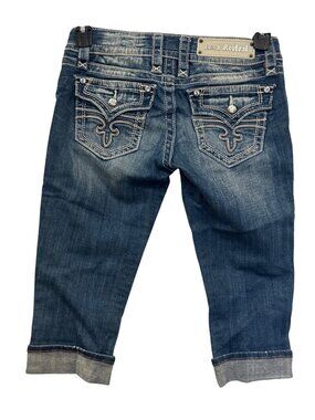 Rock Revival Womens Celine Capri Jeans Size 26 Rhinestone